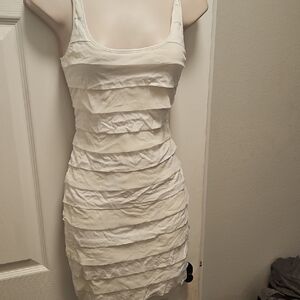 Express White Layered Dress